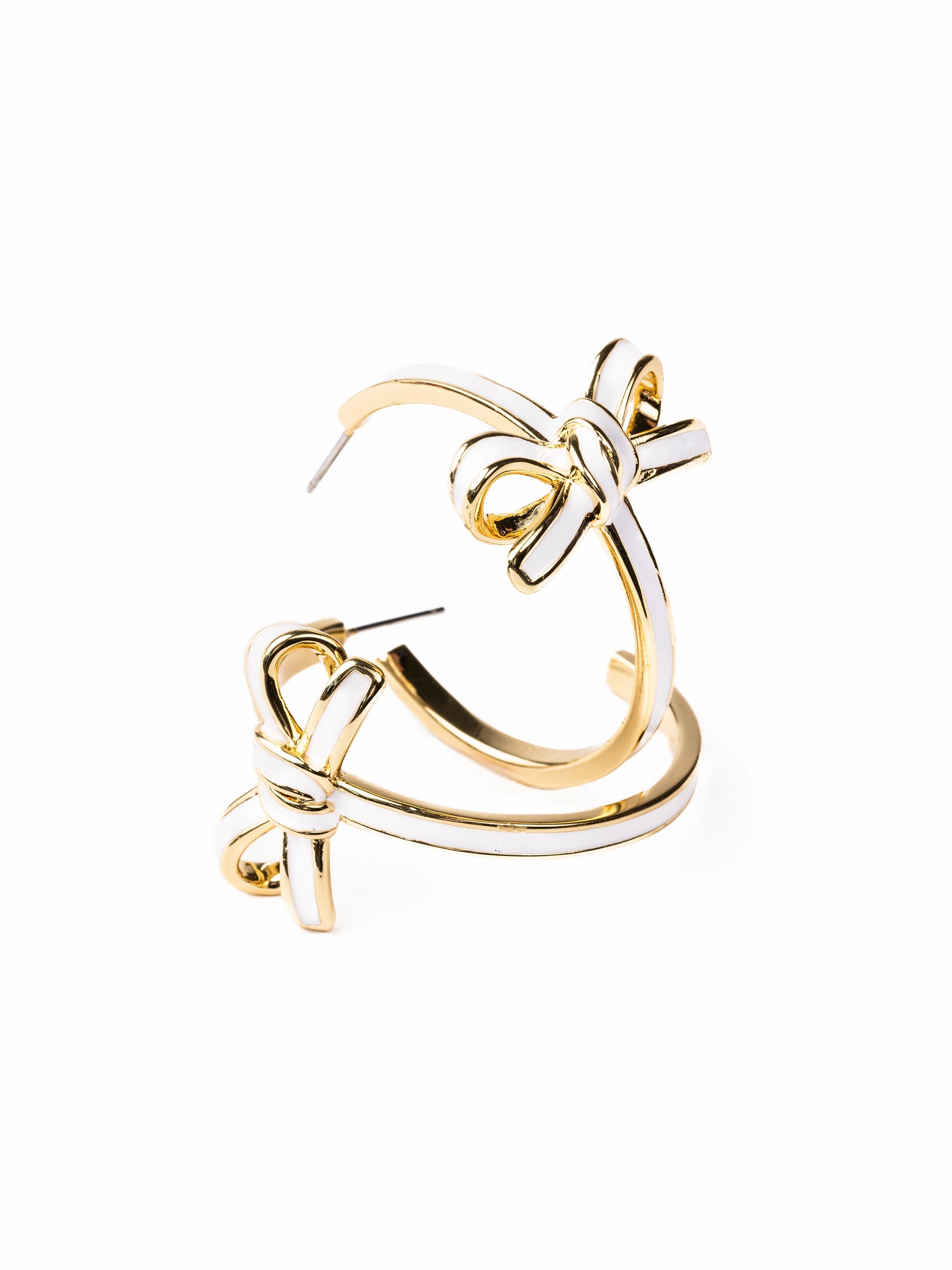 Luxe Bow Hoop Earrings