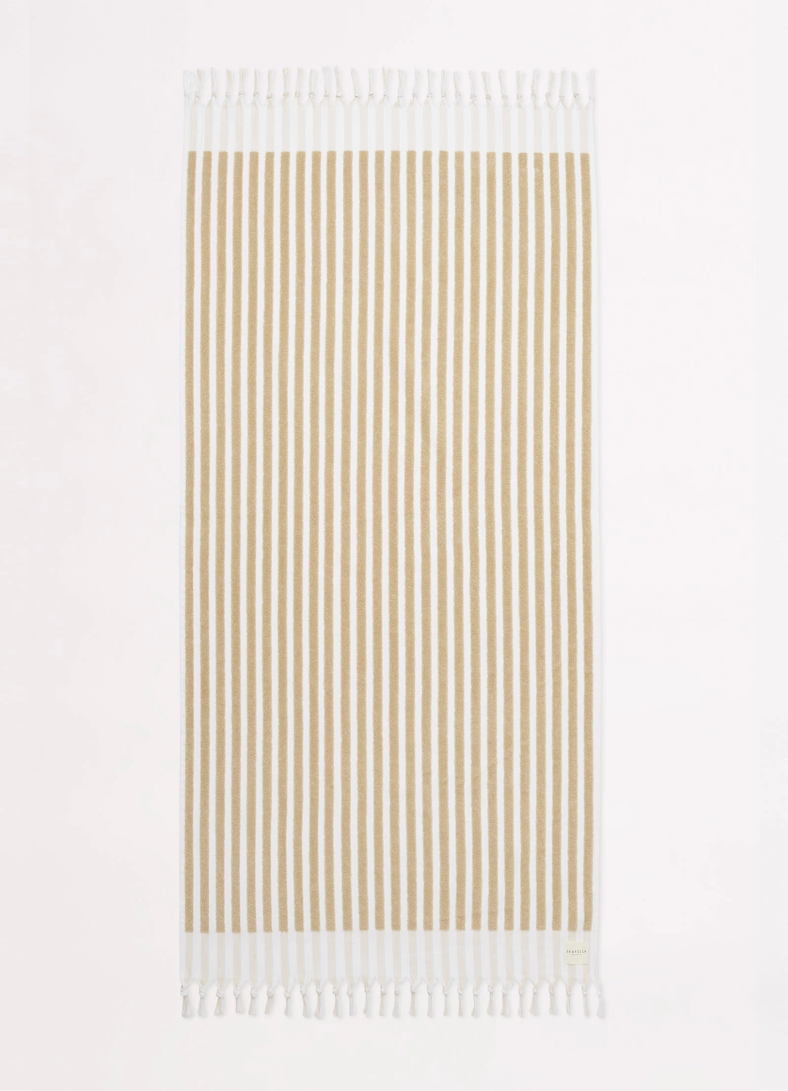 Marina Stripe Towel - Natural