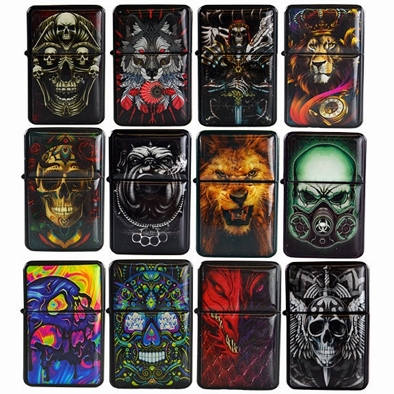 Metal Flip Top Pipe Lighter - 12 Pieces Per Retail Ready Display 26167