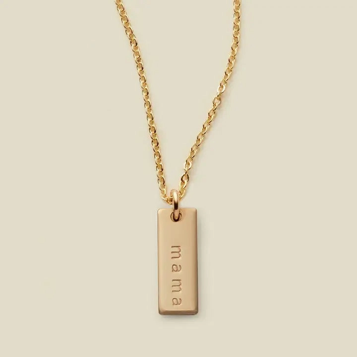 Mini Bar Necklace- Mama