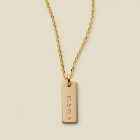 Mini Bar Necklace- Mama