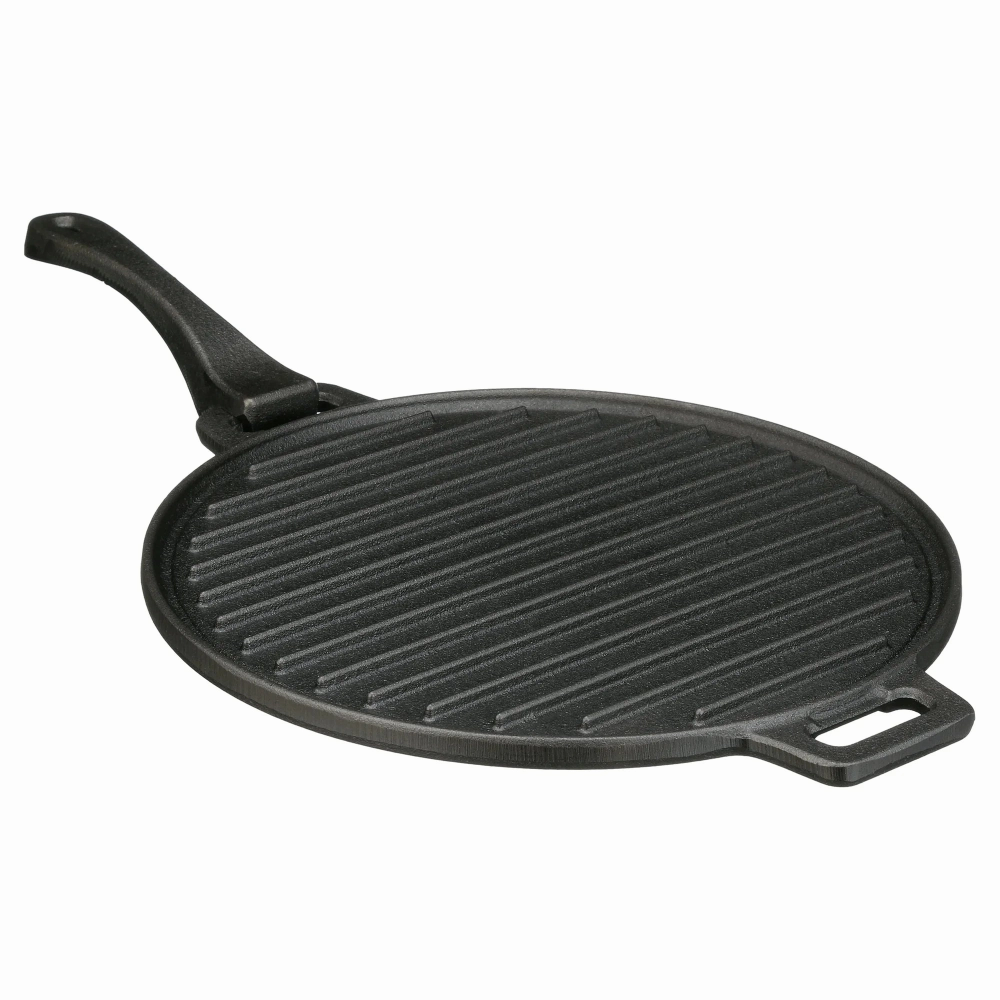 Ozark Trail 4-Piece Cast Iron Skillet Set with Handles and Griddle, Pre-Seasoned, 6", 10.5", 11"