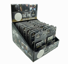 Patriotic Enamel Tac Gear Pin - 24 Pieces Per Retail Ready Display 23502