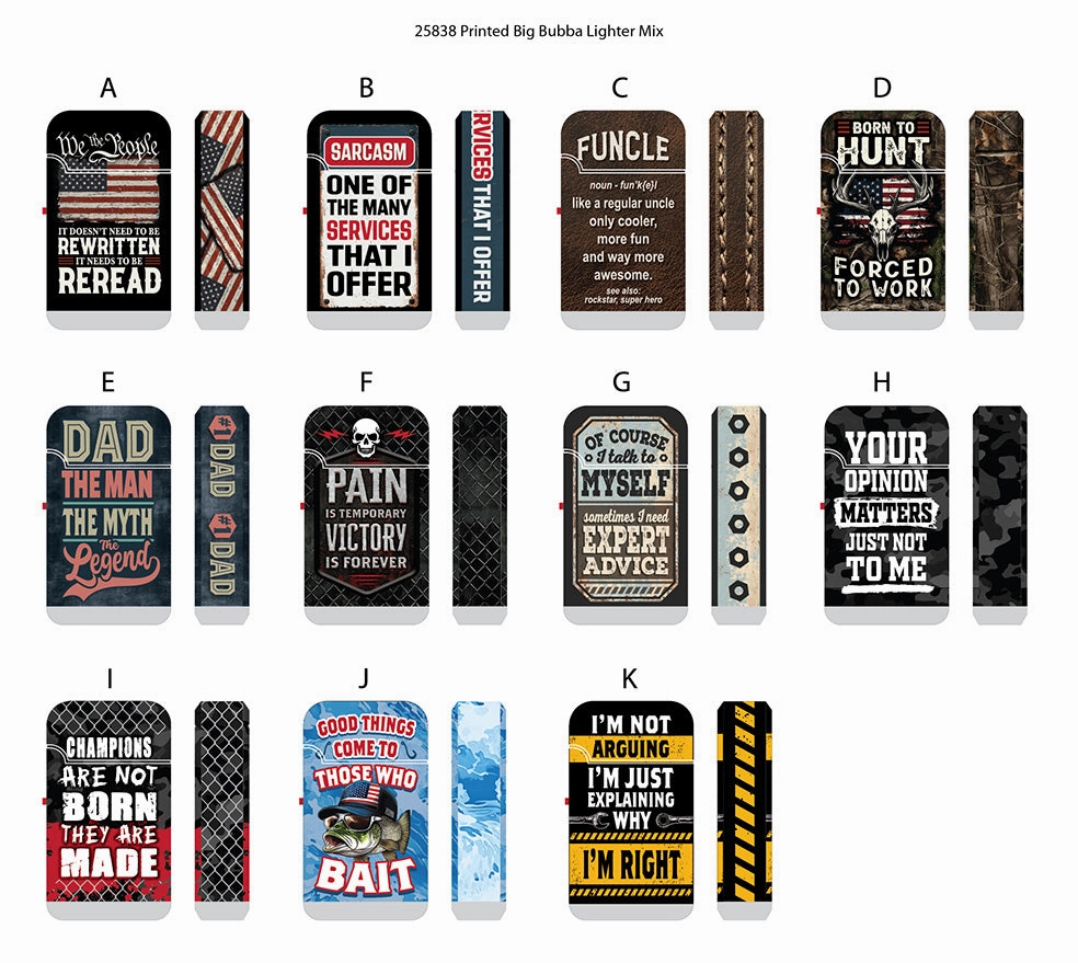 Patriotic Gearhead Dual Torch Lighter - 12 Pieces Per Retail Ready Display 25838