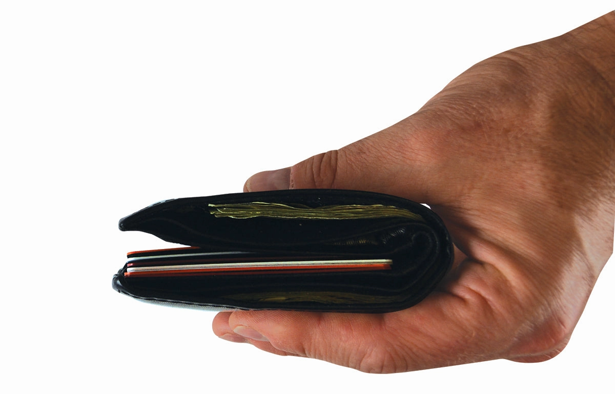 Patriotic Metal RFID Blocking Ultra-Thin Wallet - 6 Pieces Per Retail Ready Display 23147