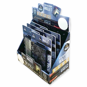 Patriotic Metal RFID Blocking Ultra-Thin Wallet - 6 Pieces Per Retail Ready Display 23991