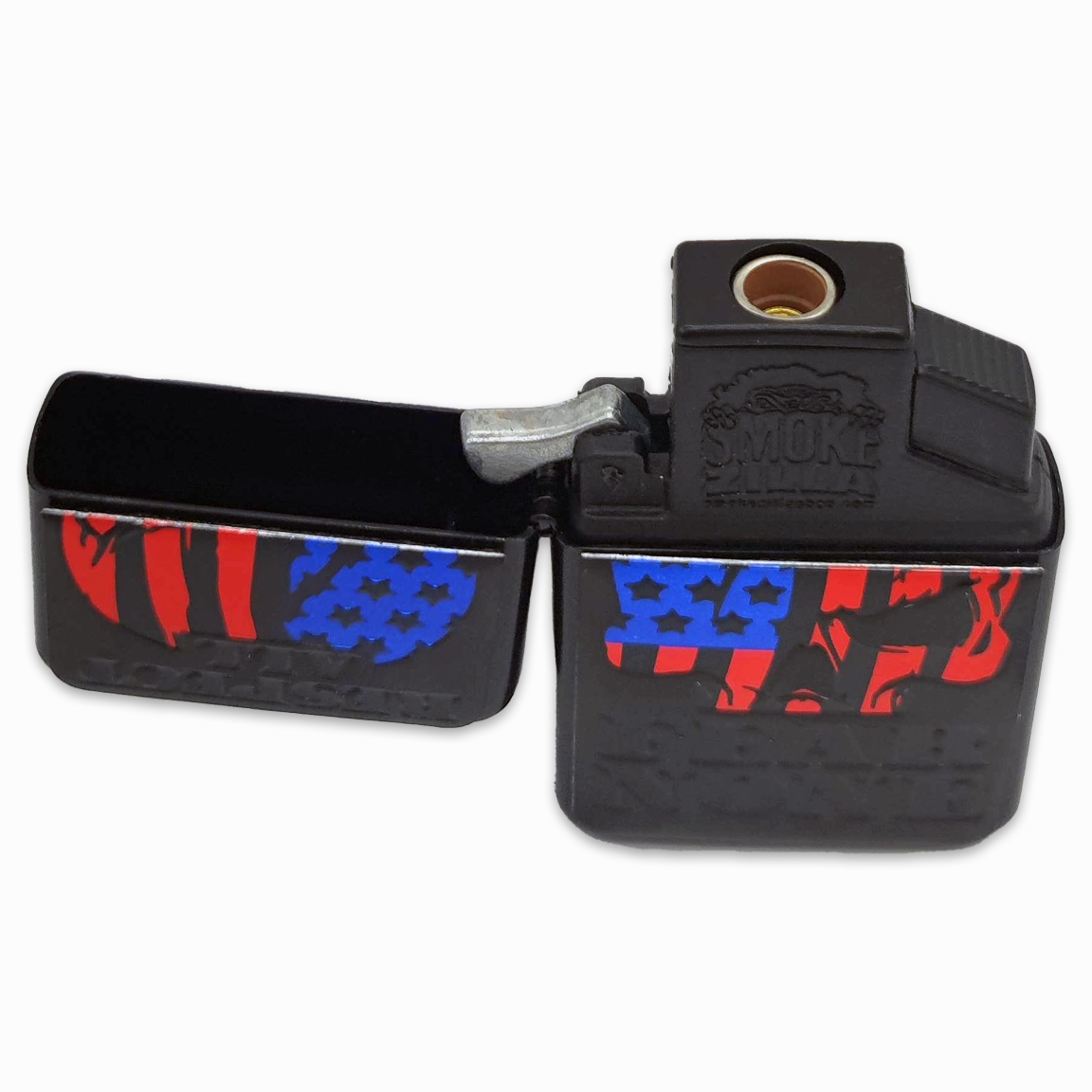 Patriotic Metal Tac Gear Flip Torch Lighter - 12 Pieces Per Retail Ready Display 24105