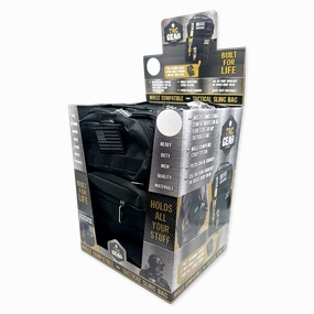Patriotic MOLLE Tactical Sling Bag with Strap - 4 Pieces Per Retail Ready Display 23763