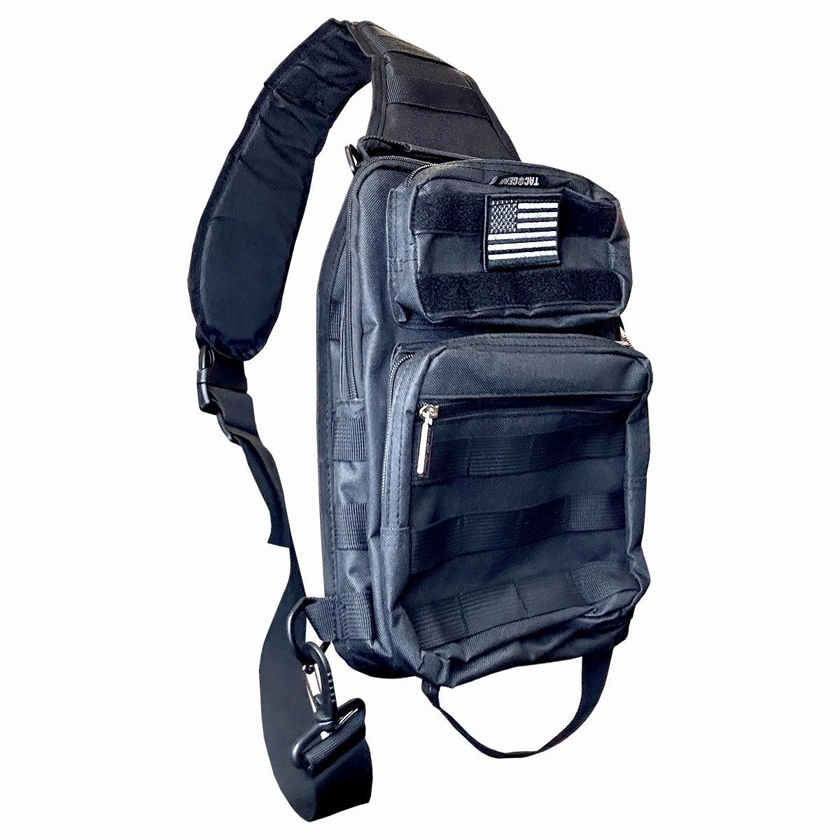 Patriotic MOLLE Tactical Sling Bag with Strap - 4 Pieces Per Retail Ready Display 23763