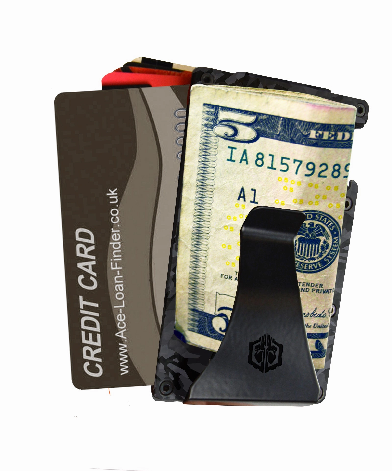 Patriotic RFID Blocking Thin Wallet with Clip - 6 Pieces Per Retail Ready Display 23196