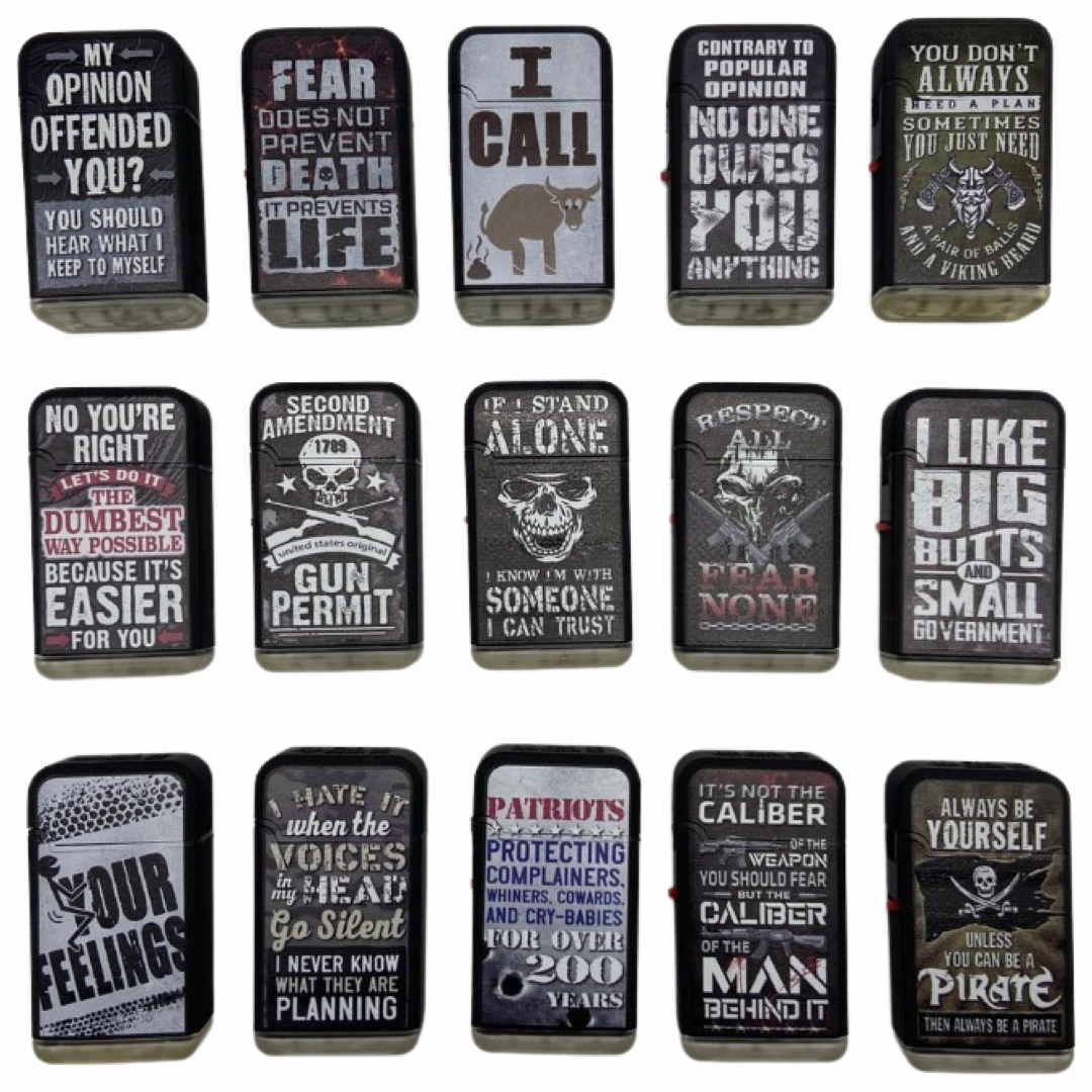 Patriotic Tac Gear Dual Torch Lighter- 15 Pieces Per Retail Ready Display 23086
