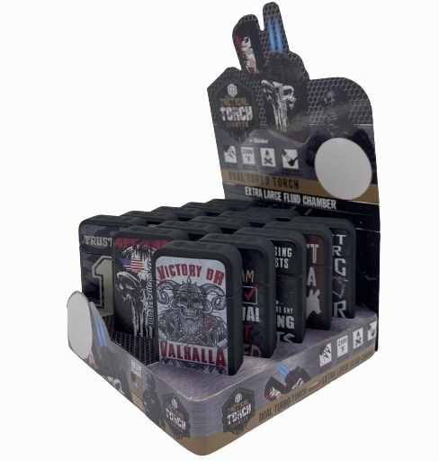Patriotic Tac Gear Dual Torch Lighter- 15 Pieces Per Retail Ready Display 23087