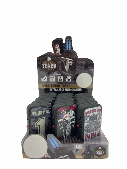 Patriotic Tac Gear Dual Torch Lighter- 15 Pieces Per Retail Ready Display 23087