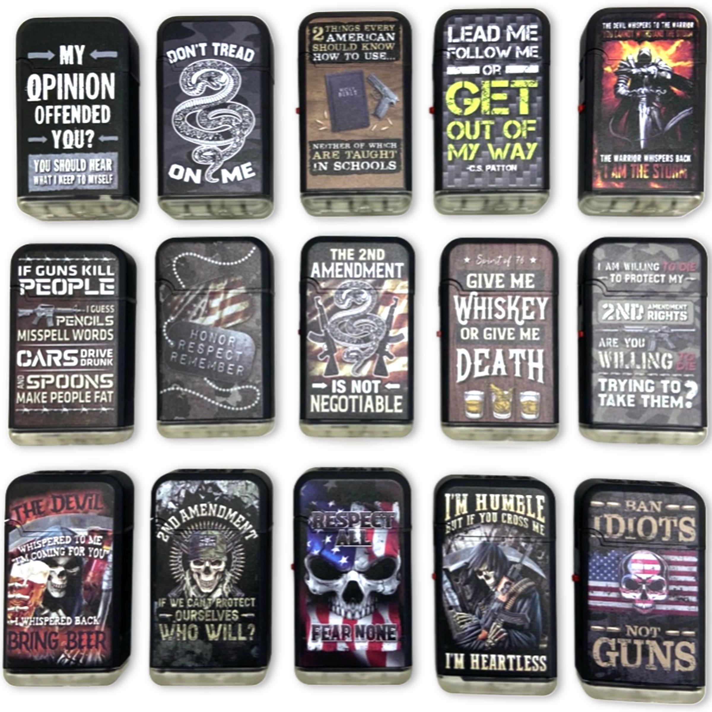 Patriotic Tac Gear Dual Torch Lighter- 15 Pieces Per Retail Ready Display 23646