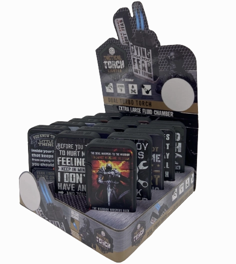Patriotic Tac Gear Dual Torch Lighter - 15 Pieces Per Retail Ready Display 23083