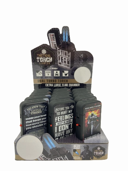 Patriotic Tac Gear Dual Torch Lighter - 15 Pieces Per Retail Ready Display 23083