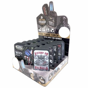 Patriotic Tac Gear Dual Torch Lighter - 15 Pieces Per Retail Ready Display 23644