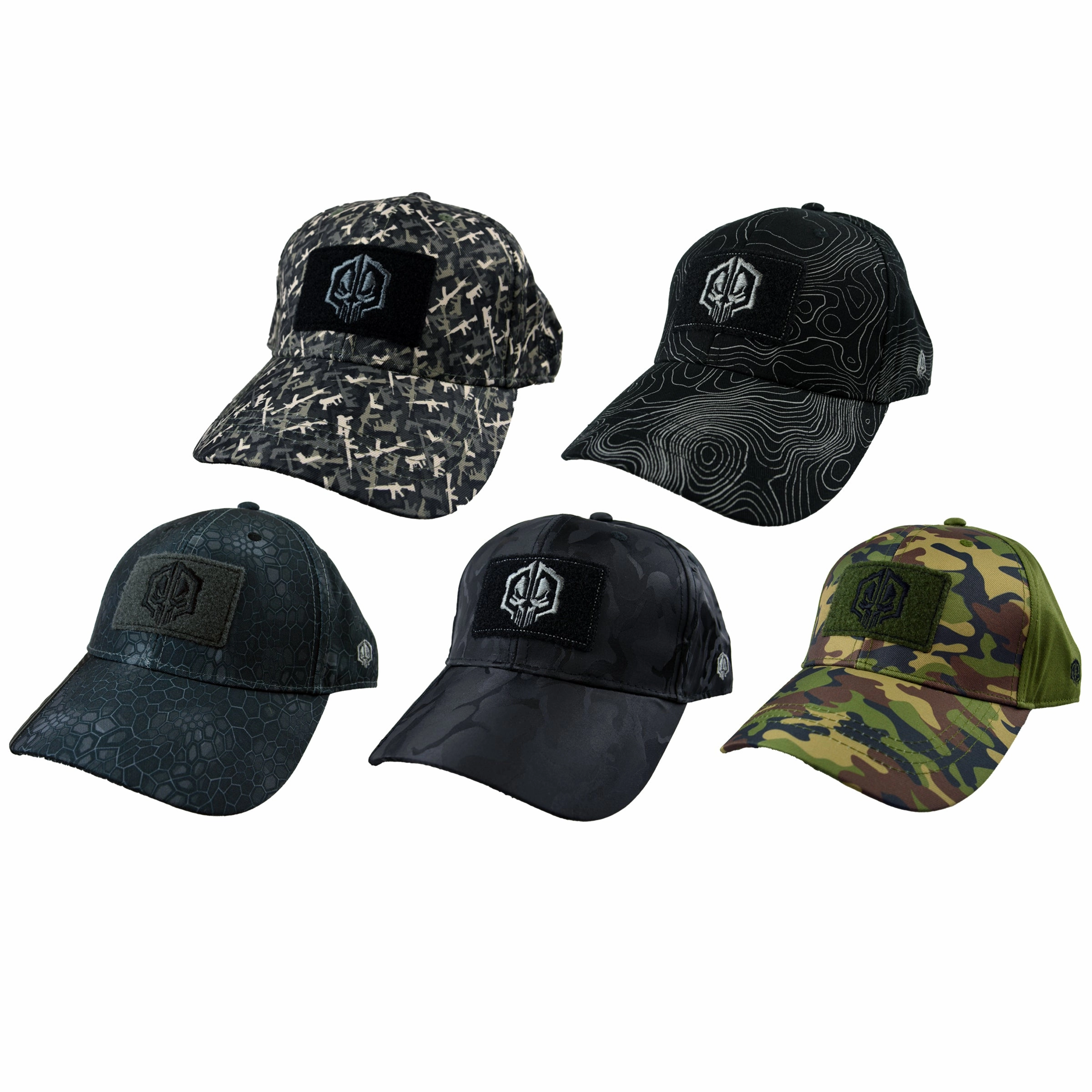 Patriotic Tac Gear Hat and Accessory Assortment Floor Display - 78 Pieces Per Retail Ready Display 88397