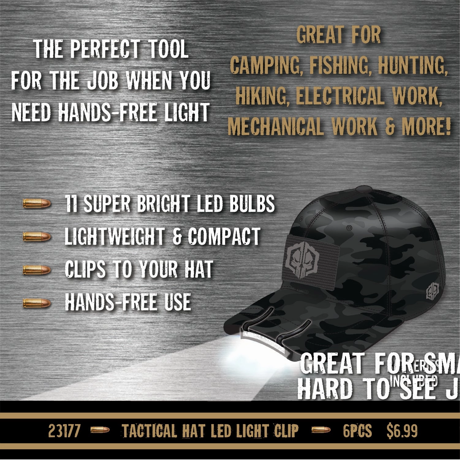 Patriotic Tac Gear Hat and Accessory Assortment Floor Display - 78 Pieces Per Retail Ready Display 88397