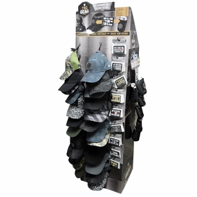 Patriotic Tac Gear Hat and Accessory Assortment Floor Display - 78 Pieces Per Retail Ready Display 88397