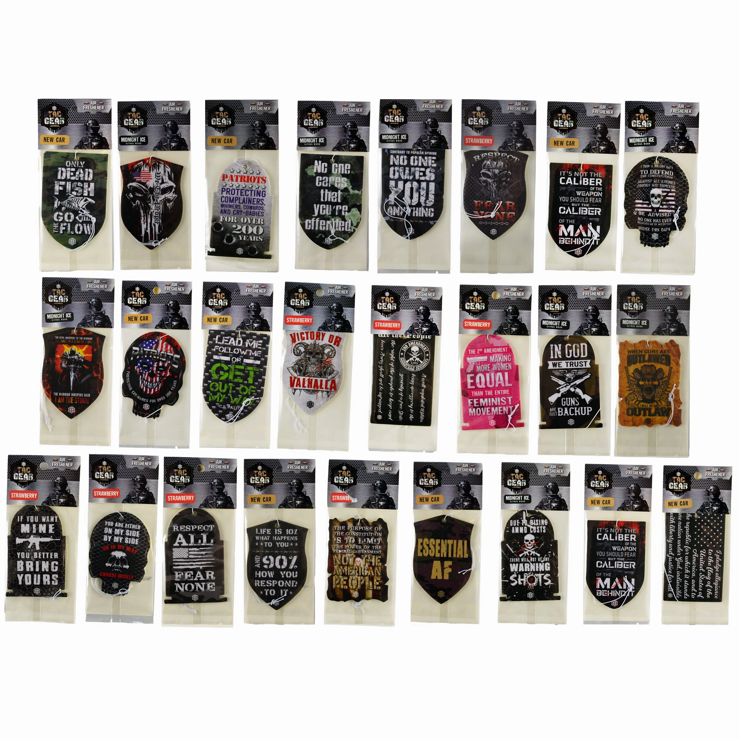 Patriotic Tac Gear Insulated Cup and Accessory Assortment - 84 Pieces Per Retail Ready Display 88387