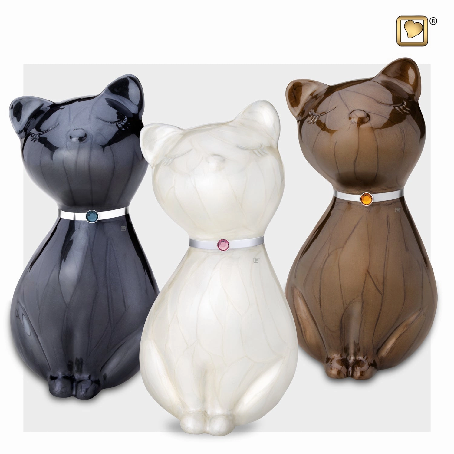 Princess Cat White Pet Urn