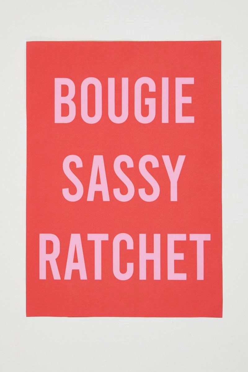 Print Bougie Sassy Rachet A3 Poster Prints