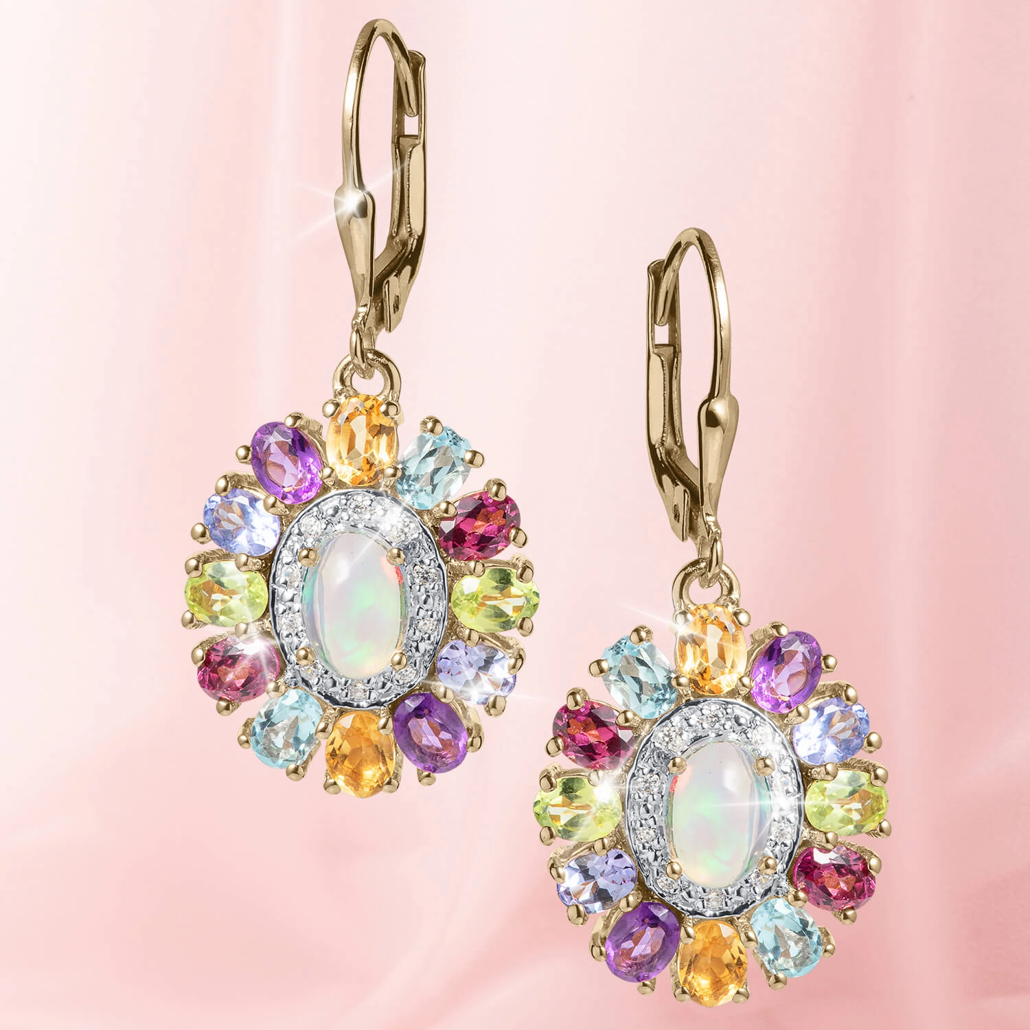 Rainbow Opal Earrings