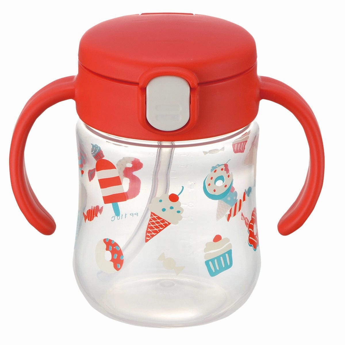 Richell - T.L.I Baby Stage 2 Try Straw Clear Training Water Bottle Mug
