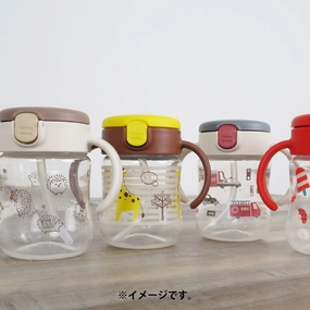 Richell - T.L.I Baby Stage 2 Try Straw Clear Training Water Bottle Mug