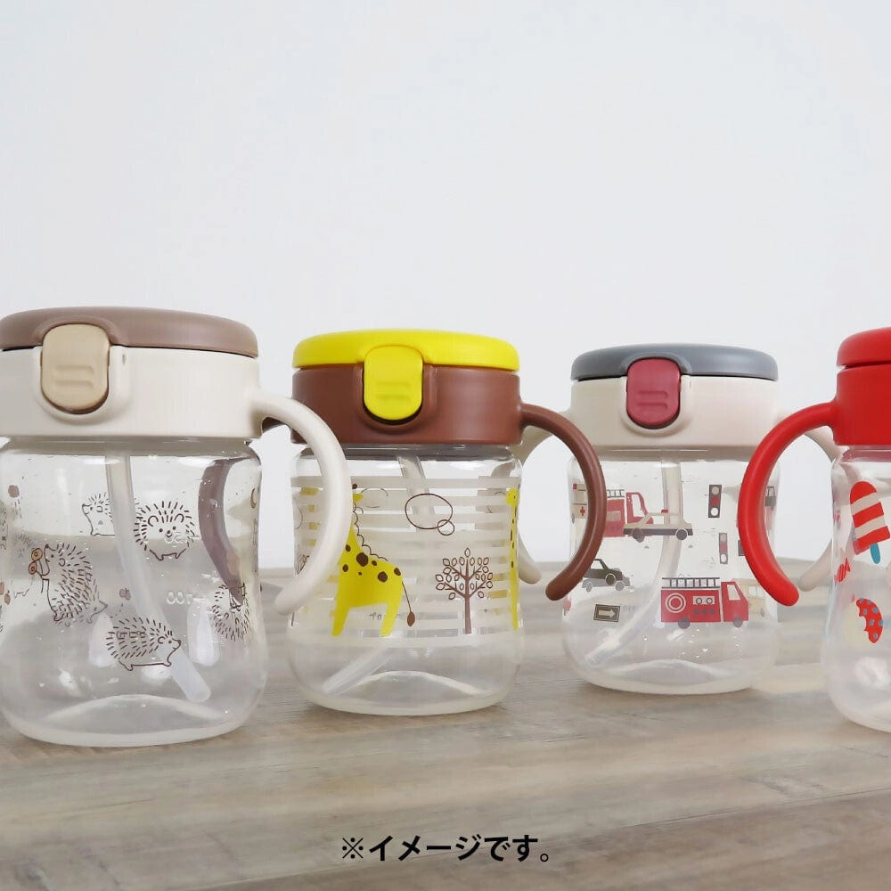 Richell - T.L.I Baby Stage 2 Try Straw Clear Training Water Bottle Mug