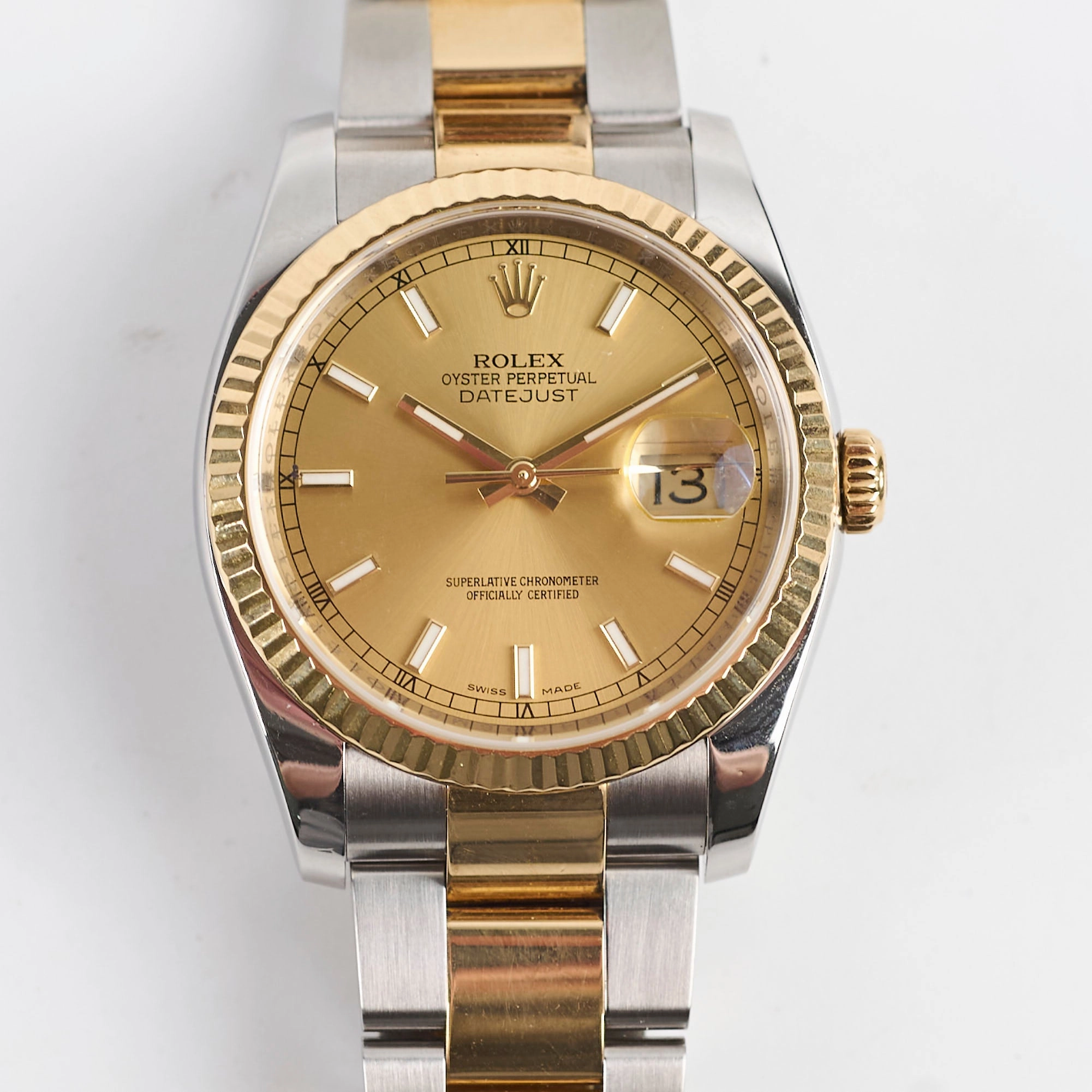 Rolex Datejust Two Toned 36mm Watch 116233 2015