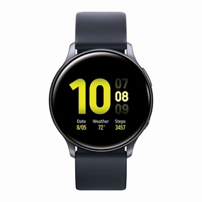 Samsung SM-R830NZKAXAR Galaxy Active 2 Aluminum Smart Watch, Black
