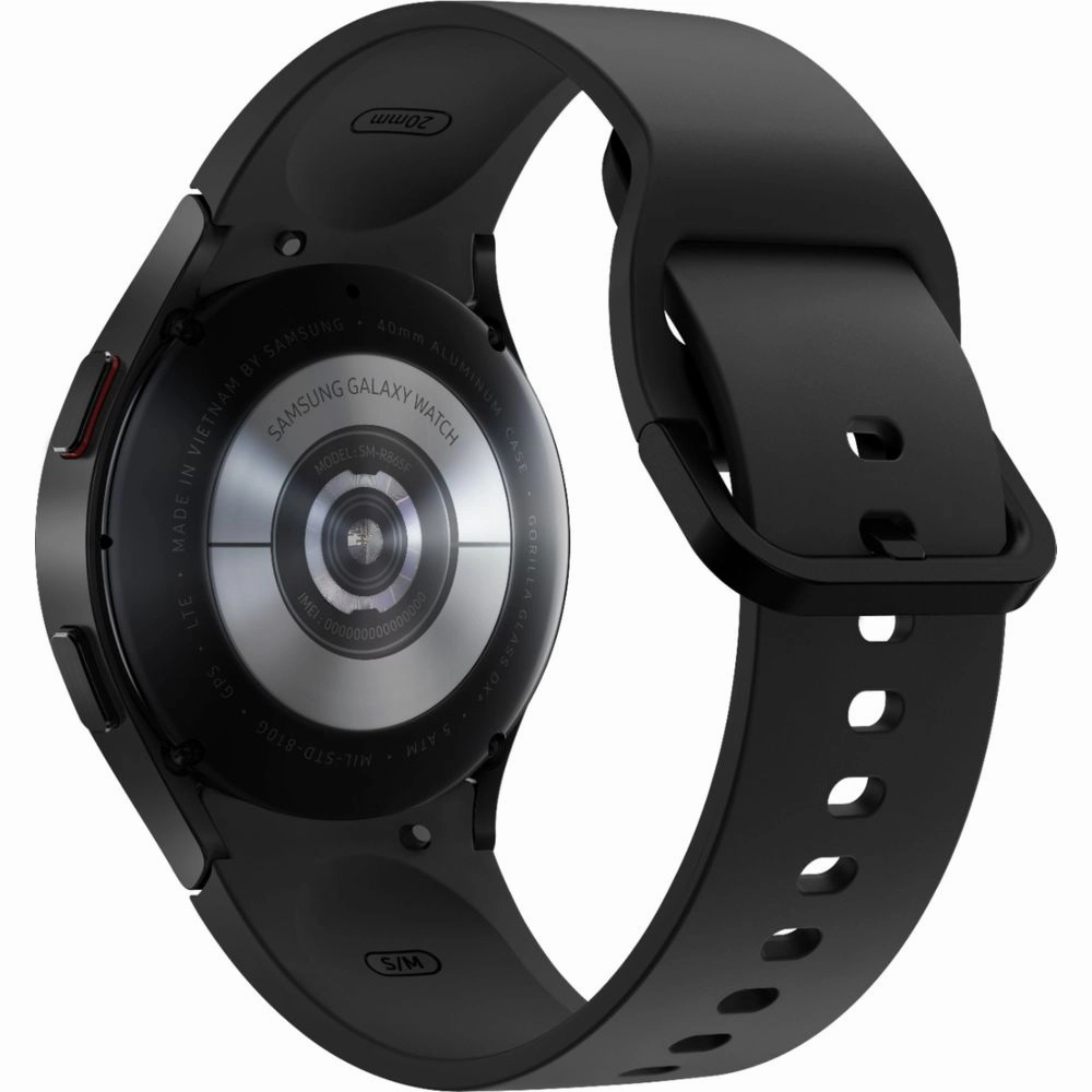 Samsung SM-R865UZKAXAA Galaxy Watch4 Aluminum Smartwatch 40mm LTE - Black