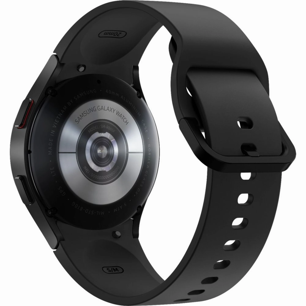Samsung SM-R865UZKAXAA Galaxy Watch4 Aluminum Smartwatch 40mm LTE - Black