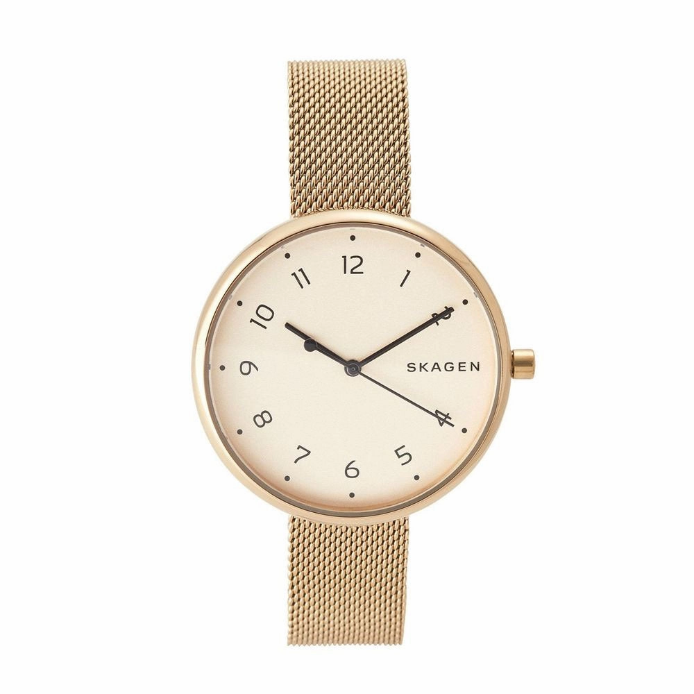 SKAGEN SKW2625 Signatur Gold Tone Steel Women's Mesh Watch