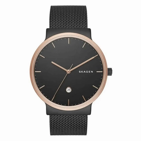 SKAGEN SKW6296 Ancher Midnight Steel Mesh Watch