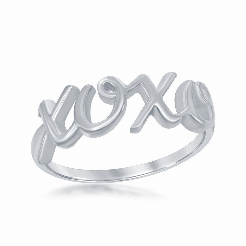 Sterling Silver XOXO Ring - W-9785