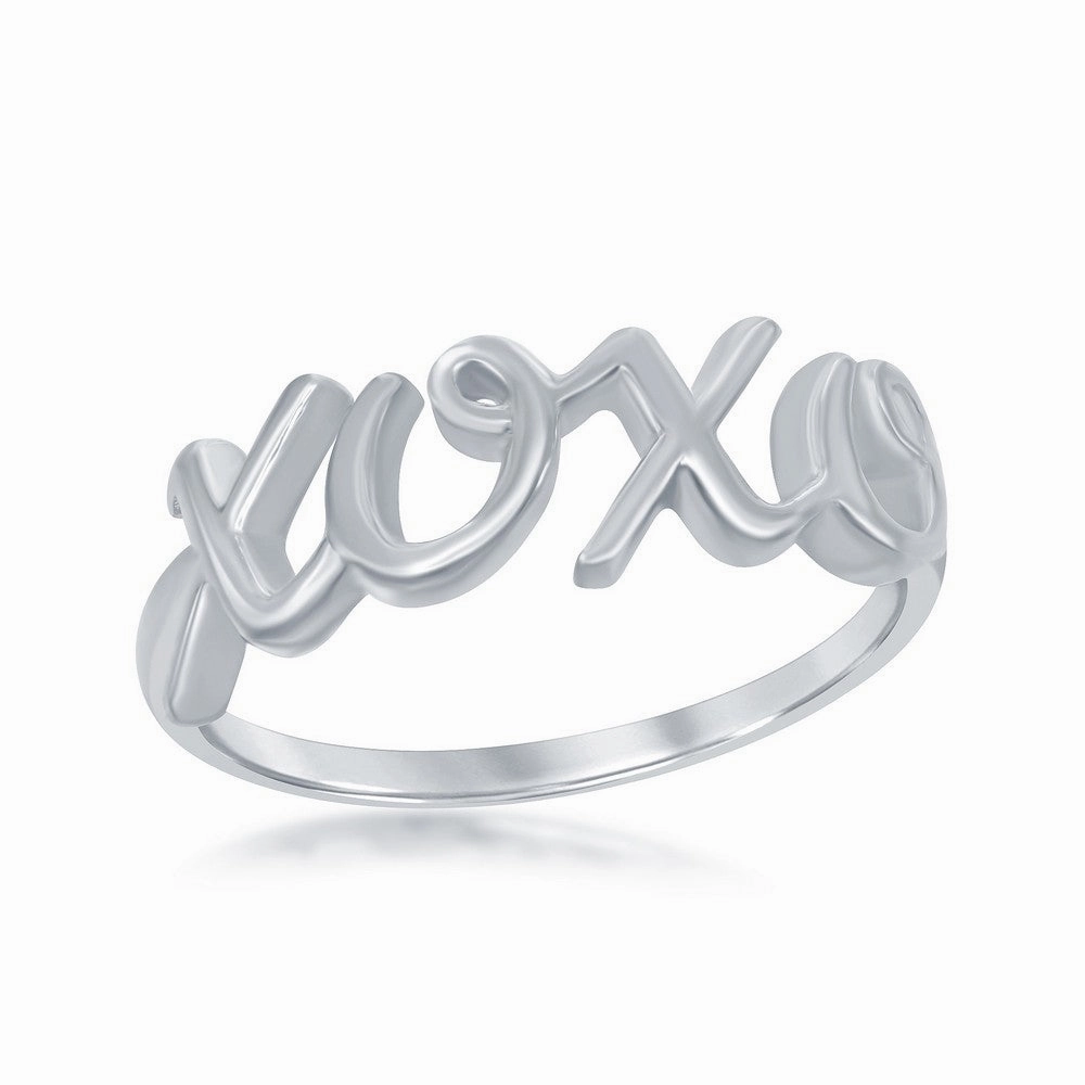 Sterling Silver XOXO Ring - W-9785