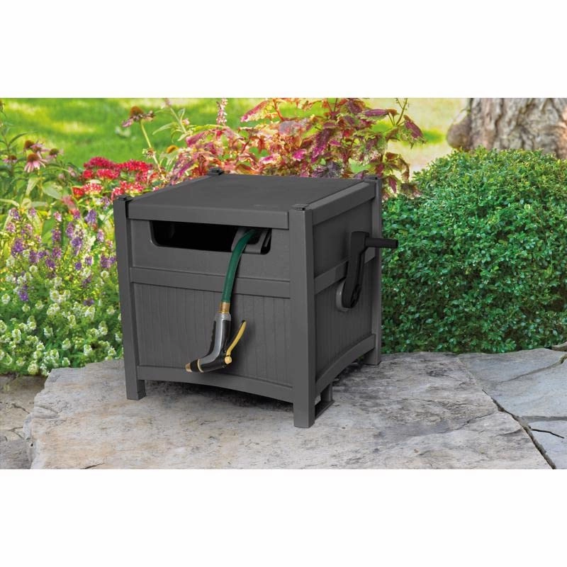 Suncast PTK212P Smart Trak 225 Ft. Gray Retractable Free Standing Hideaway Hose Reel