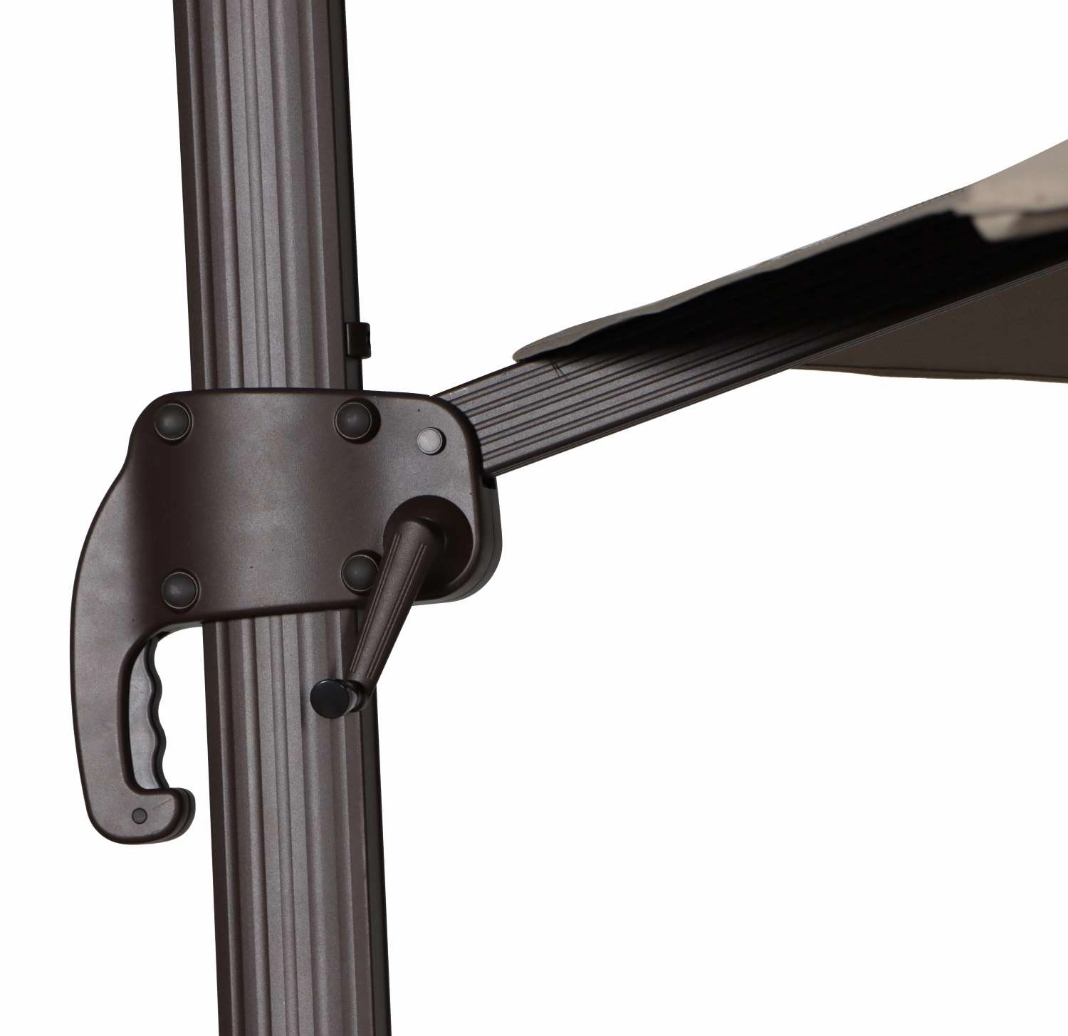 Sunrio Cantilever 11' Umbrella - Taupe, Chocolate