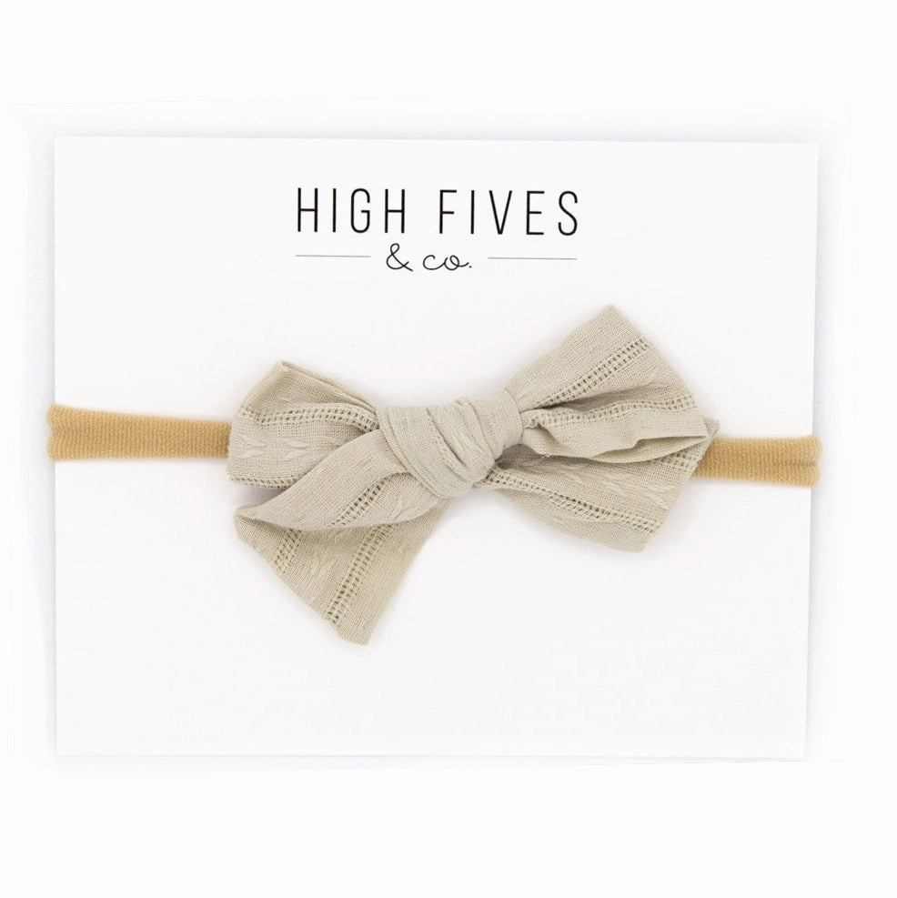 Textured Bow Nylon Headband