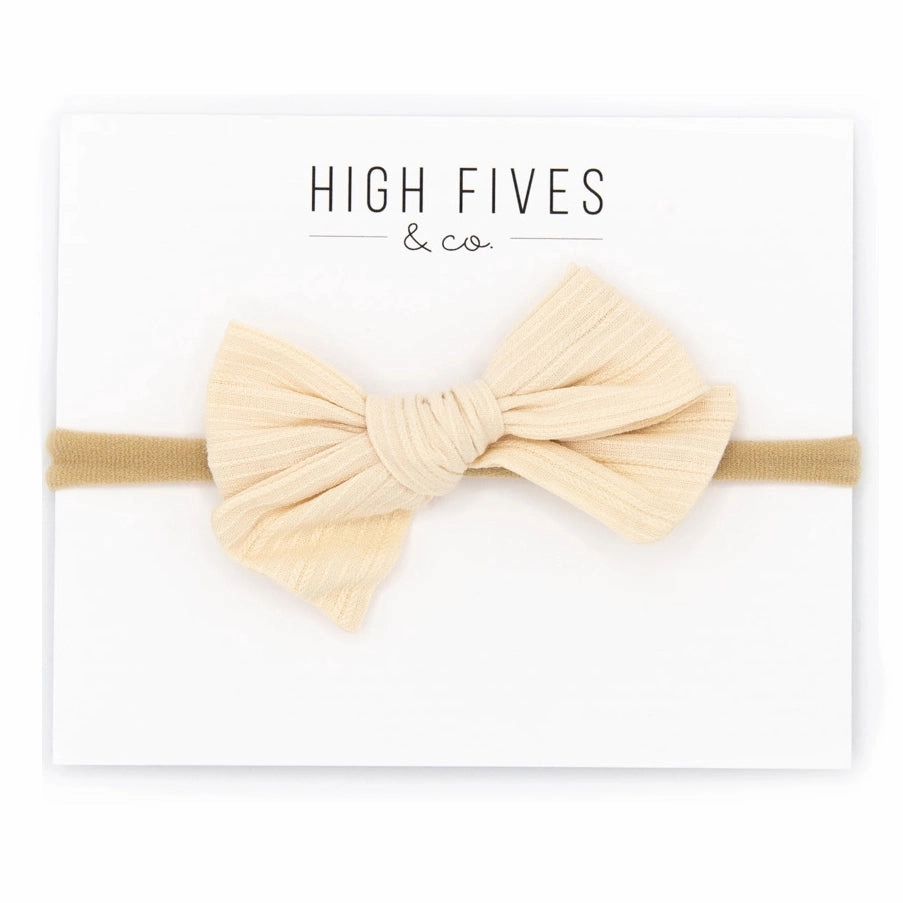 Textured Bow Nylon Headband