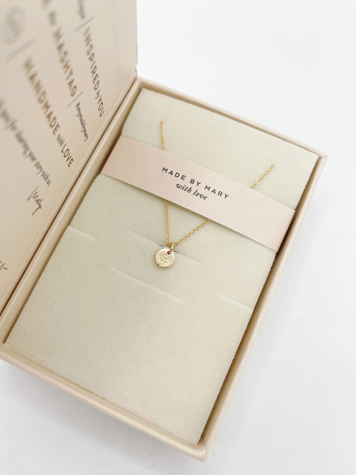 The Little's Collection | Gold Filled Mini Birth Flower Necklace - August / Poppy