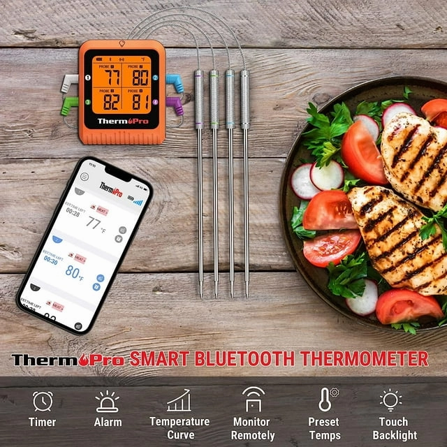ThermoPro 990098953 Truly Wireless Bluetooth Grill Thermometer Bundle