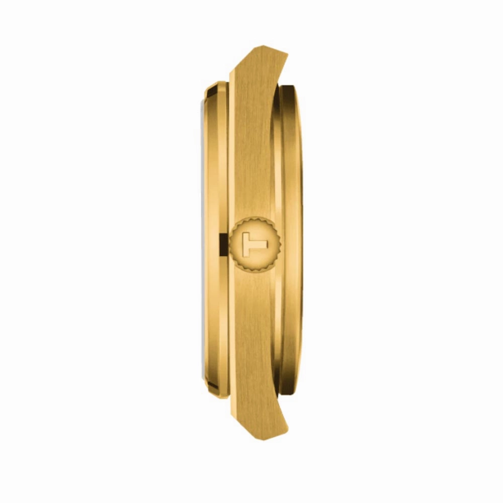 Tissot PRX 35mm Champagne Dial Gold PVD Steel Quartz Watch T1372103302100