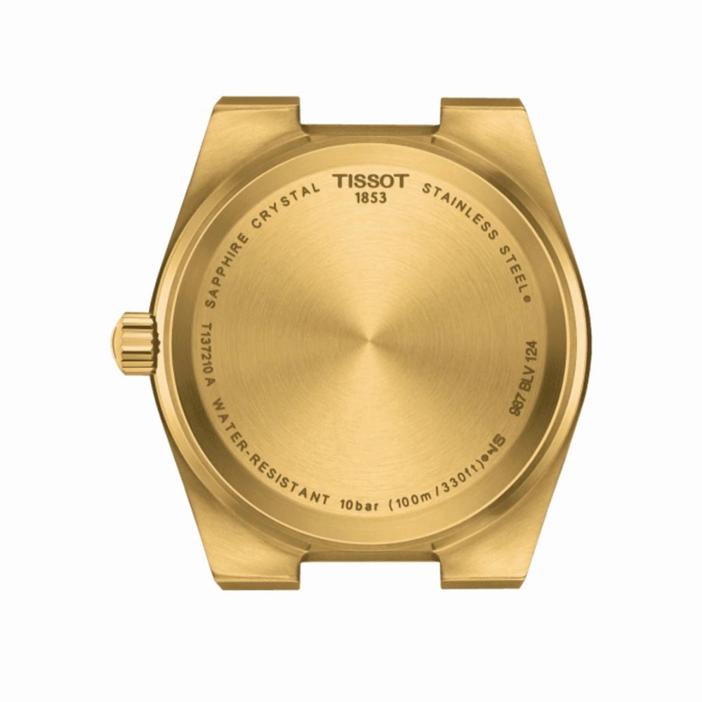 Tissot PRX 35mm Champagne Dial Gold PVD Steel Quartz Watch T1372103302100