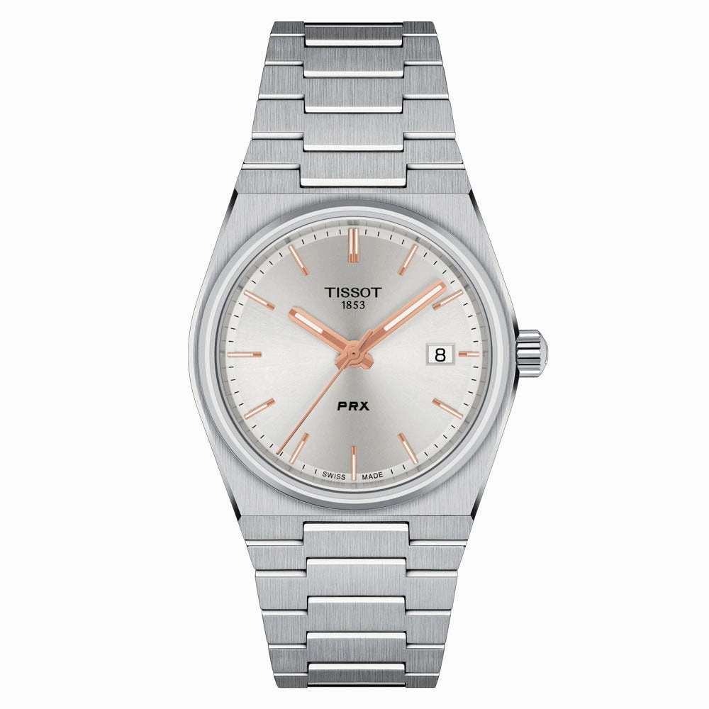 Tissot PRX 35mm Silver Dial Quartz Watch T1372101103100