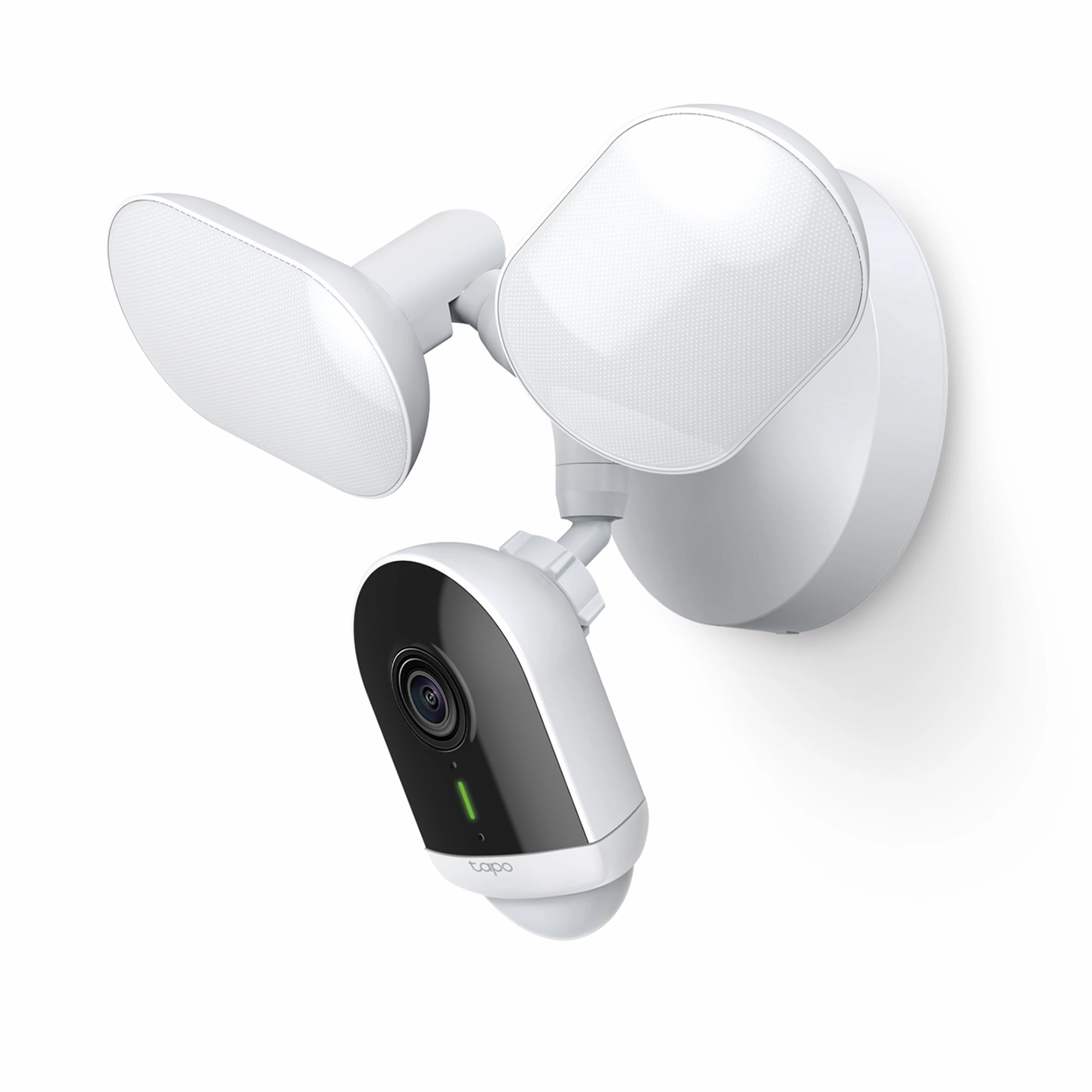 TP-Link TC53 Tapo Wired, Ultra-Bright Motion-Activated, Weatherproof Floodlight with 2K Camera, Two-Way Audio