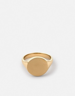 Wells Signet Ring, Gold Vermeil